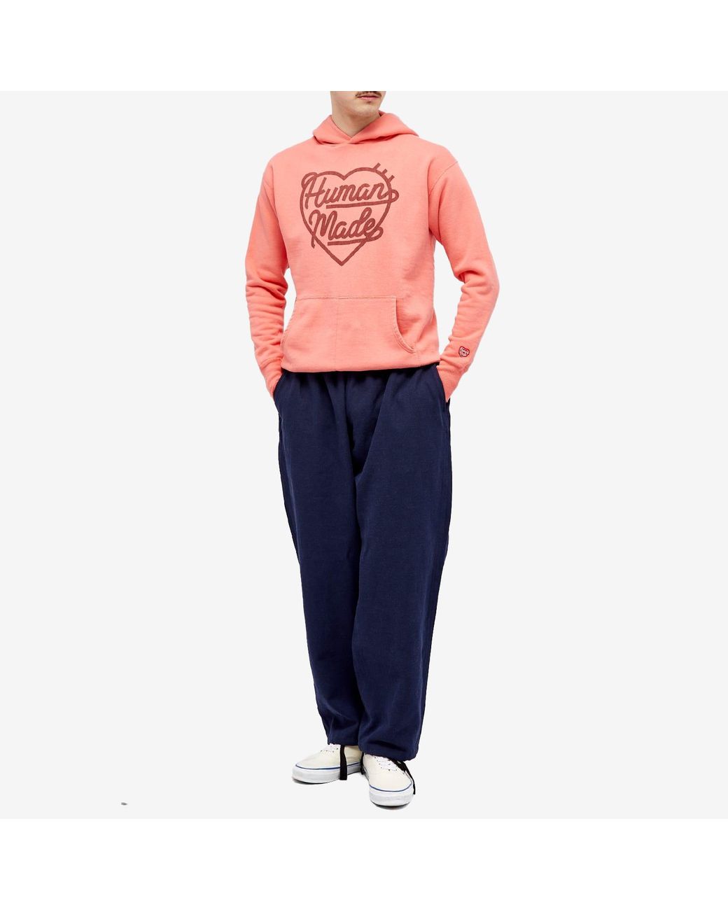Human Made Heart Tsuriami Hoodie in Pink for Men | Lyst