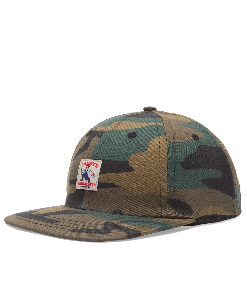Randy's Garments Green 5 Panel Logo Snapback Cap for men