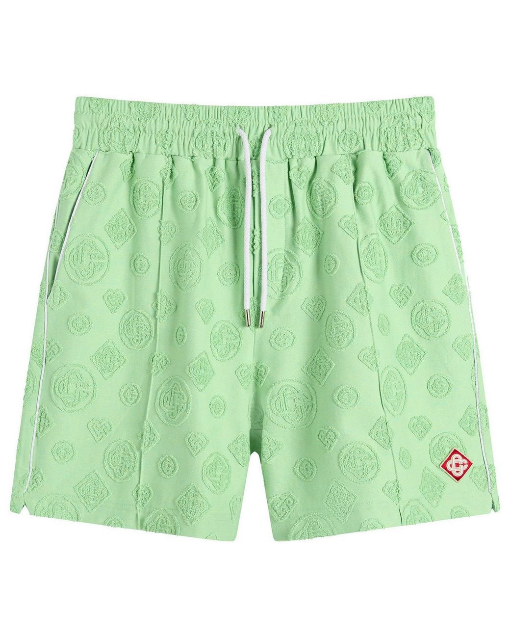 Casablanca Green Towelling Monogram Short for men