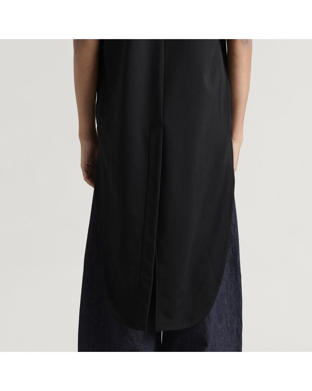 Comme des Garçons Black Cotton Blend Drop Hem T-Shirt for men