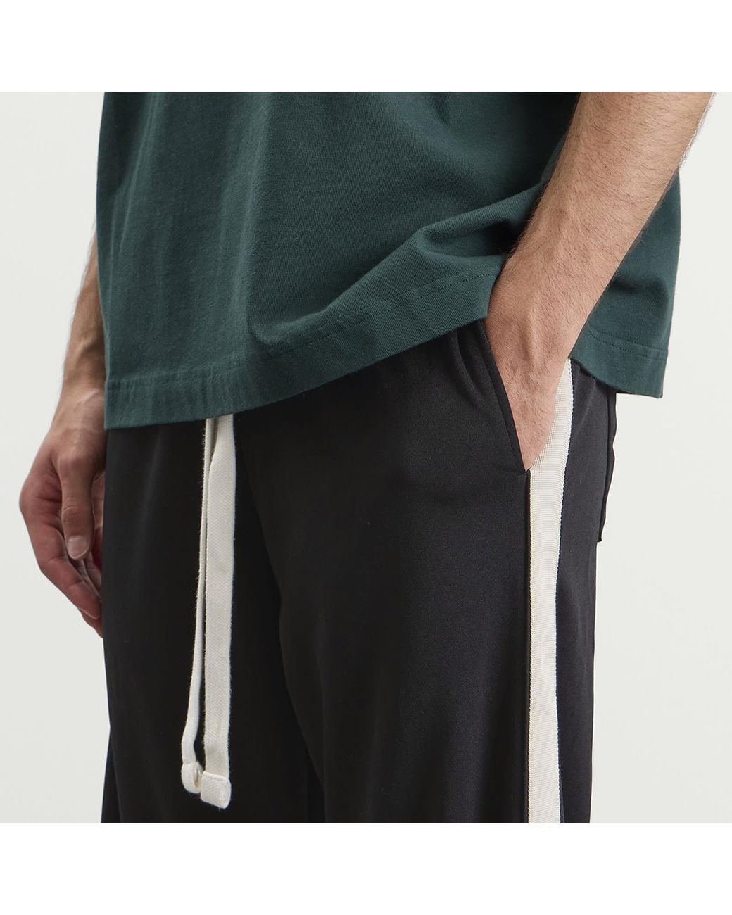 Cole Buxton Black Classic Track Pants for men