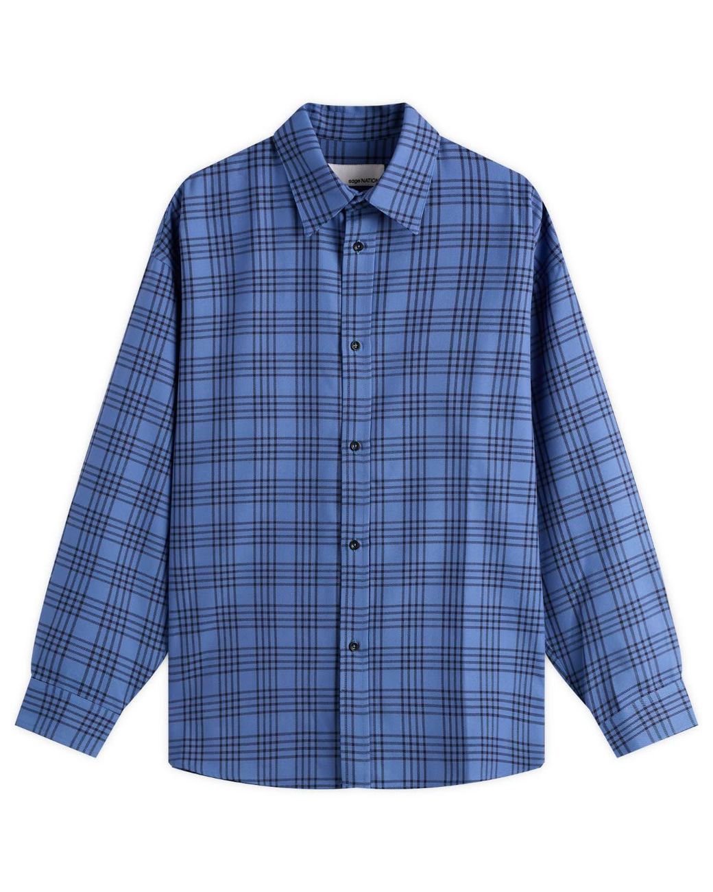 SAGE NATION Blue Chisholm Check Shirt for men