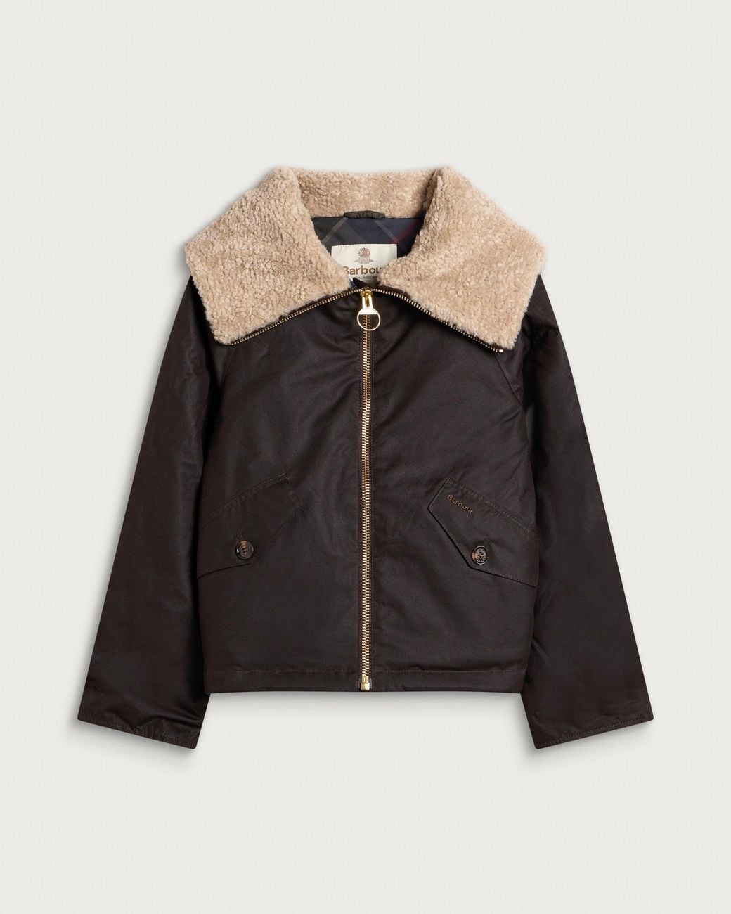 Barbour Mary Wax Jacket in Black | Lyst