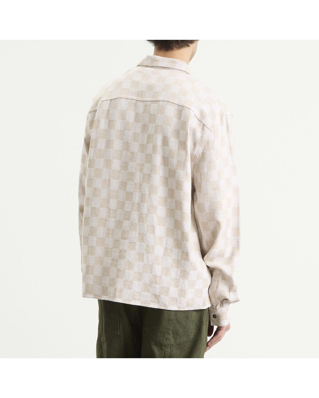 Heresy Natural Trellis Revere Shirt for men