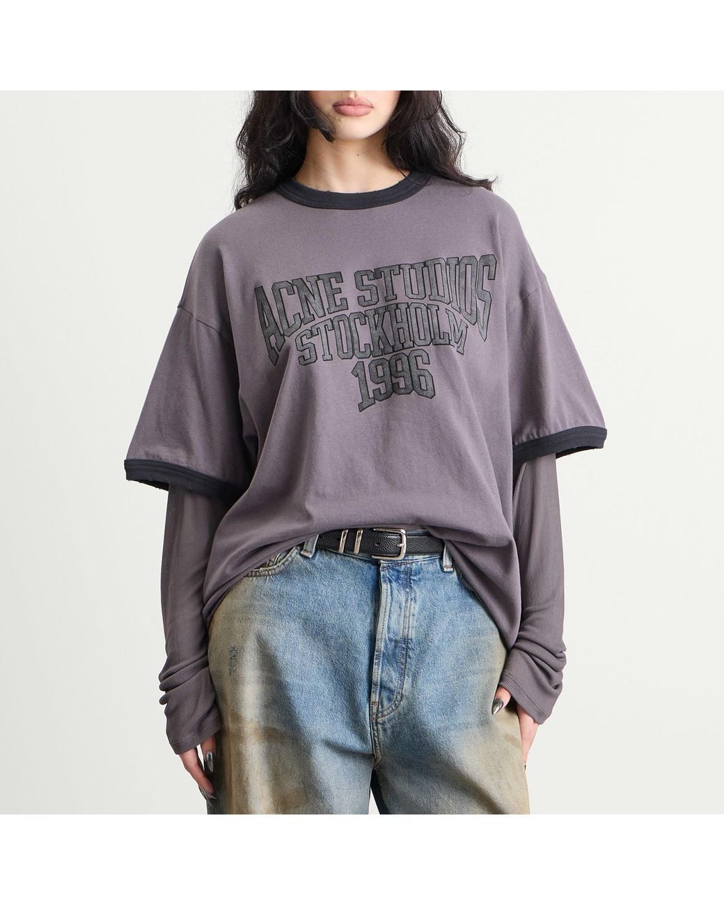 Acne Purple Edra Double College Top