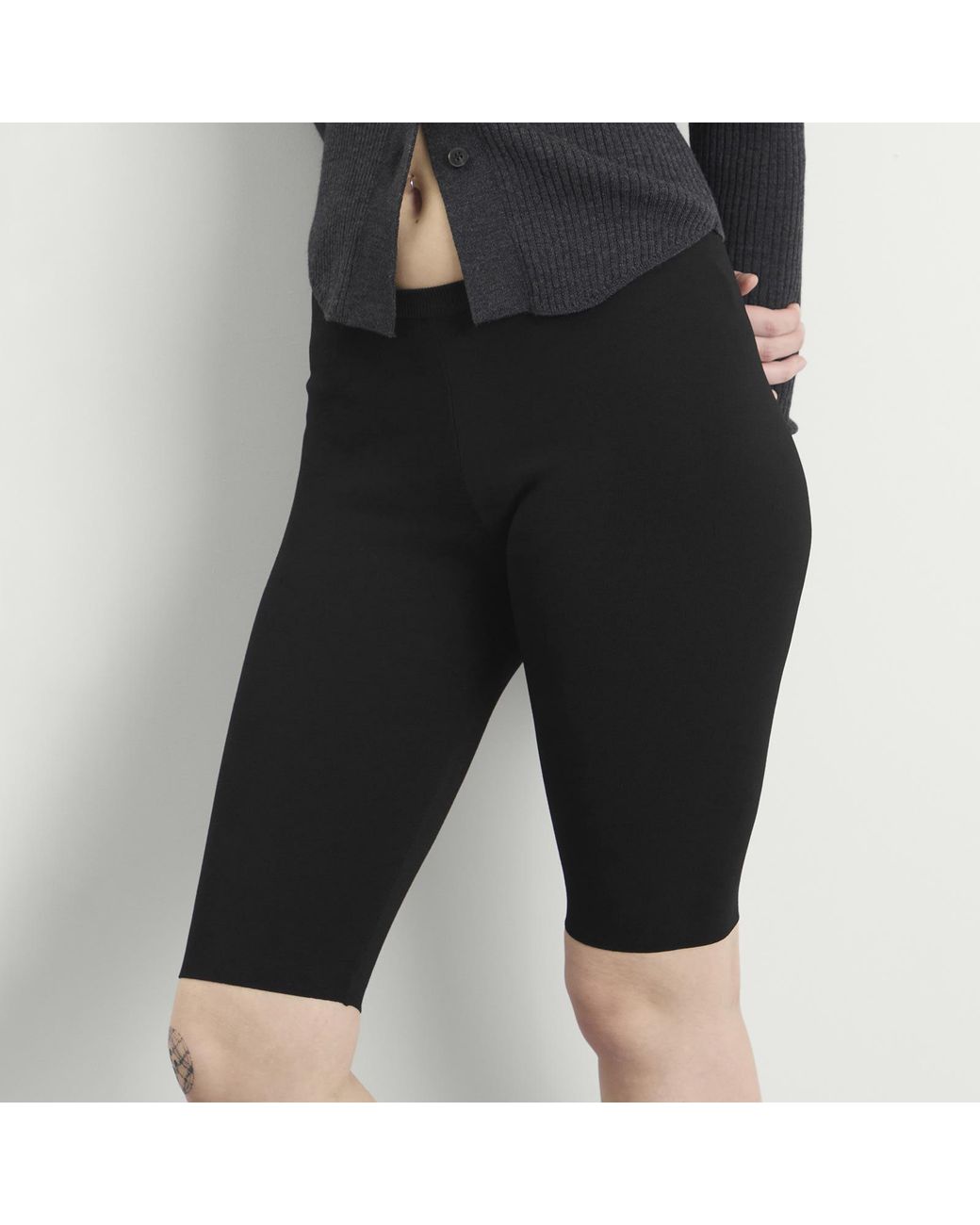 Entire studios Black Knit Capri