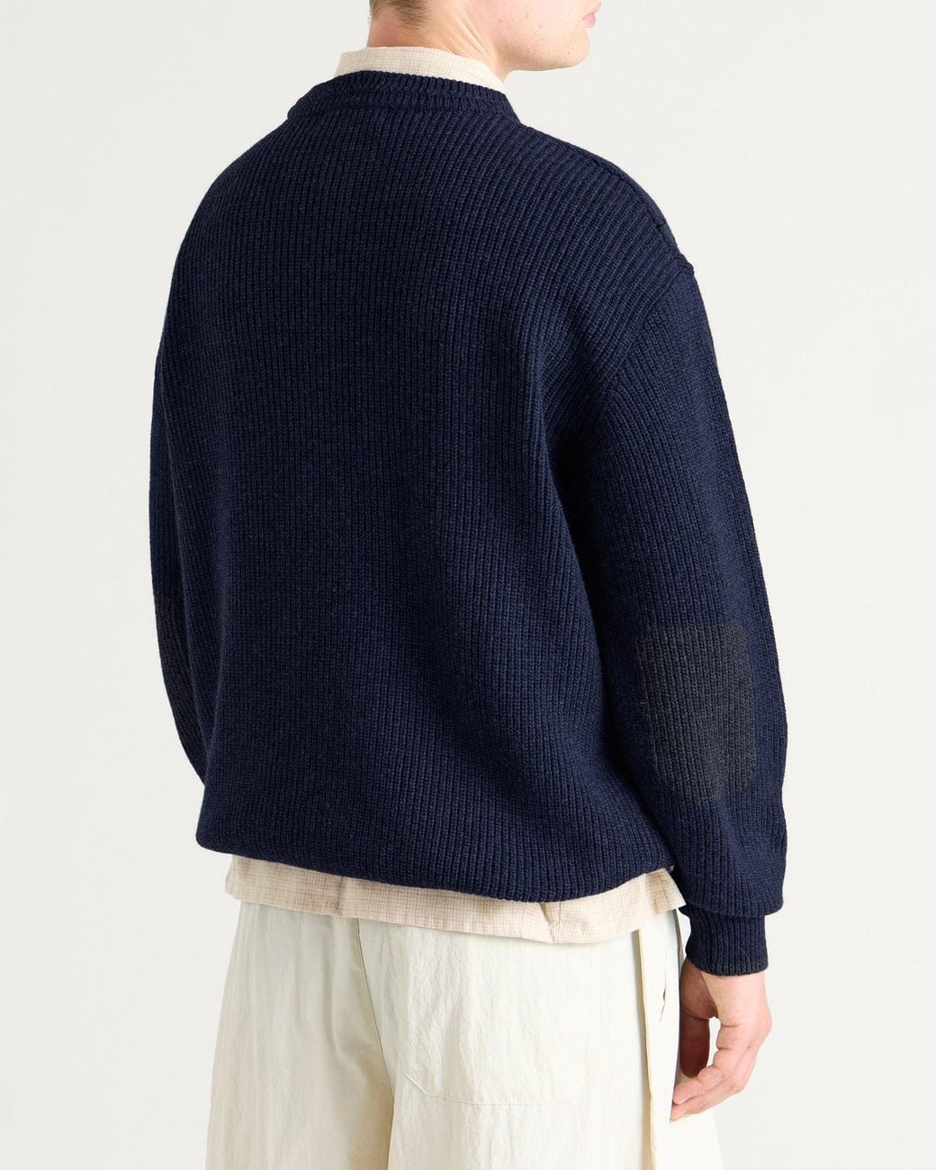 FRIZMWORKS Blue Patch Round Pullover Knit for men