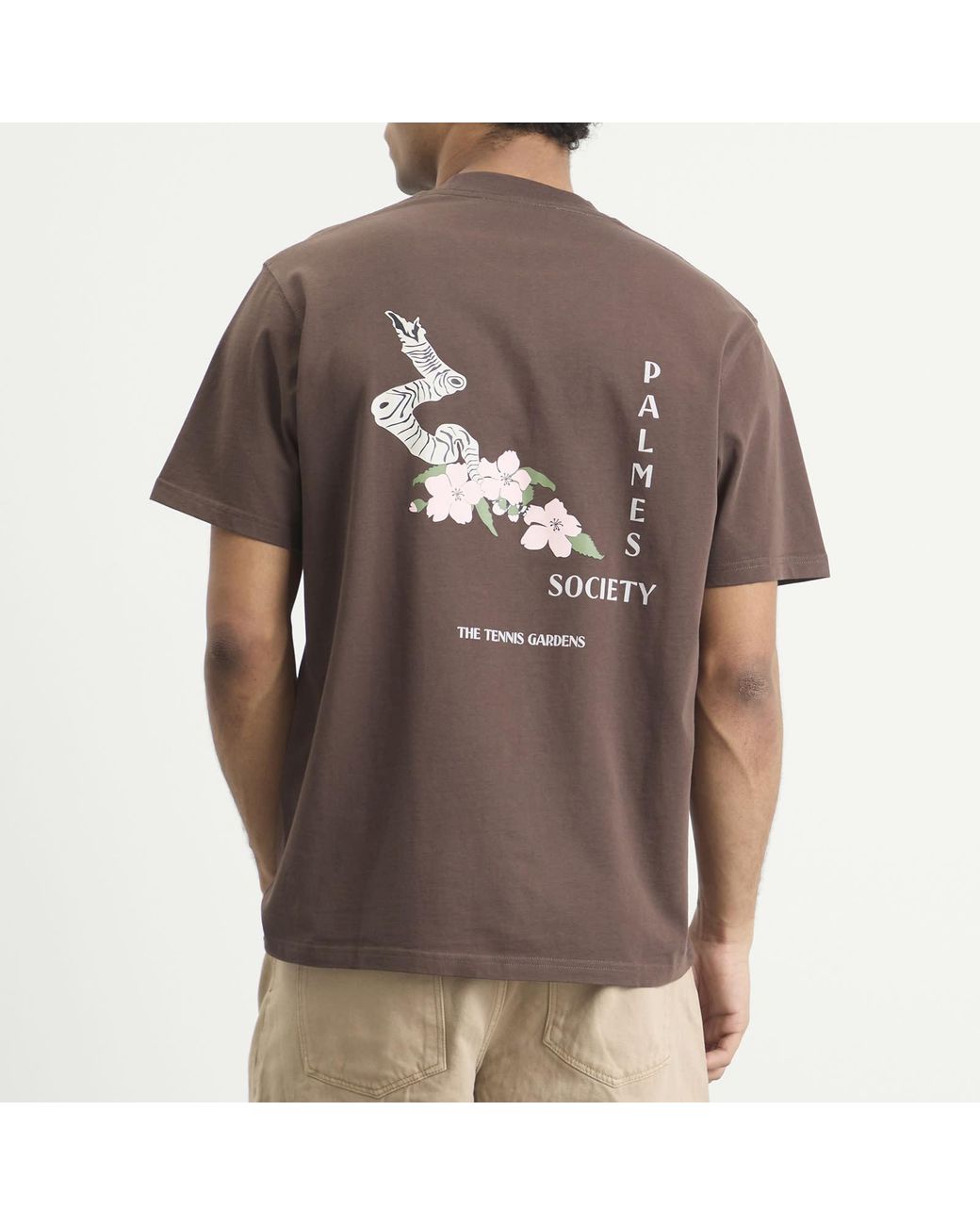 Palmes Brown Ramus Pocket T-Shirt for men