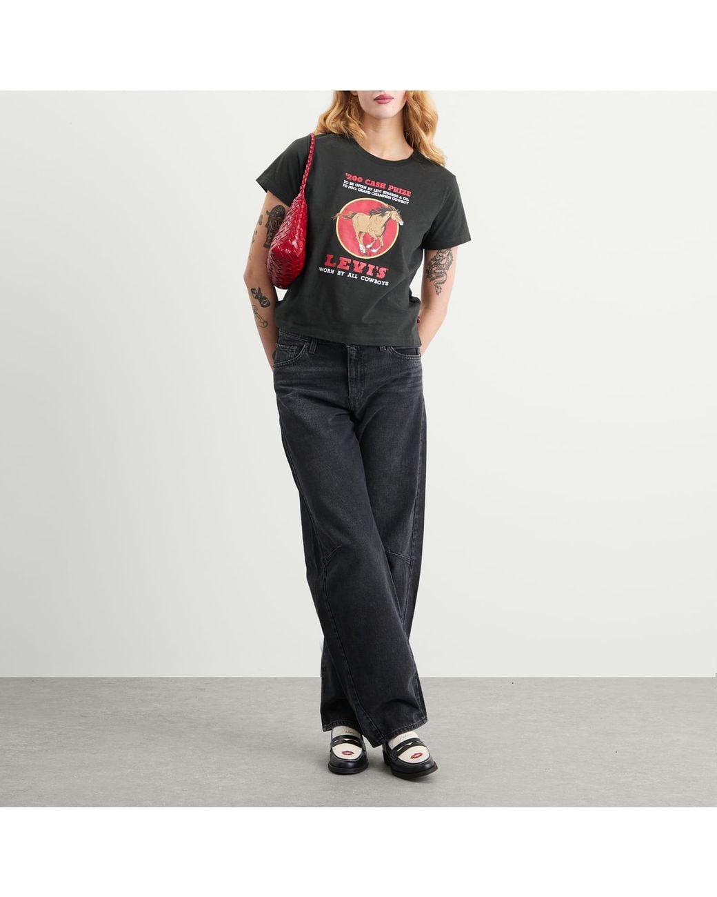 Levi's Blue Baggy Dad Barrel Jeans