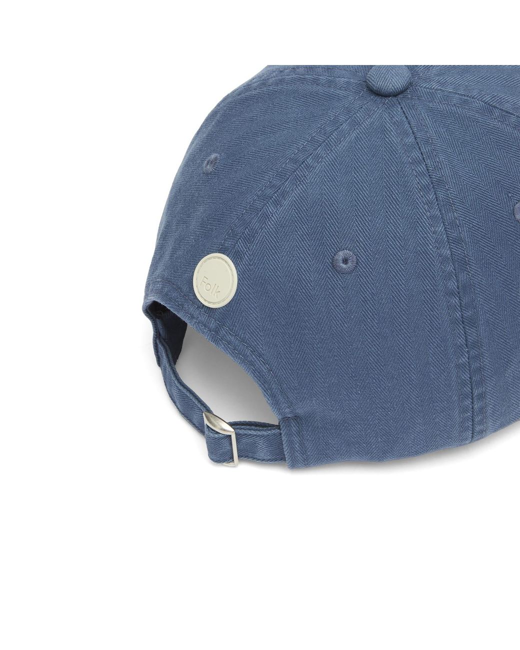 Folk Blue Herringbone Cap for men