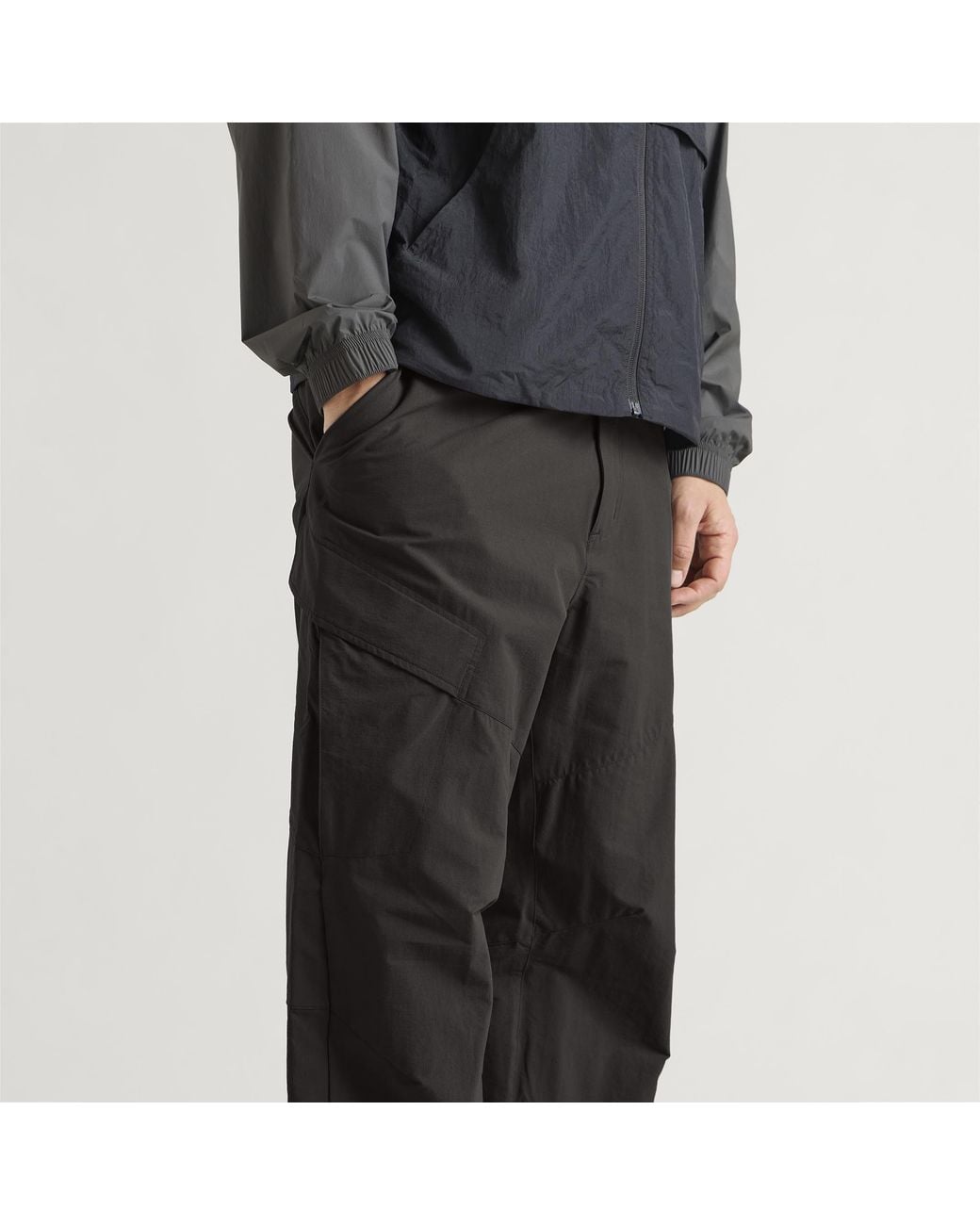 On Shoes Gray Trek Pants for men