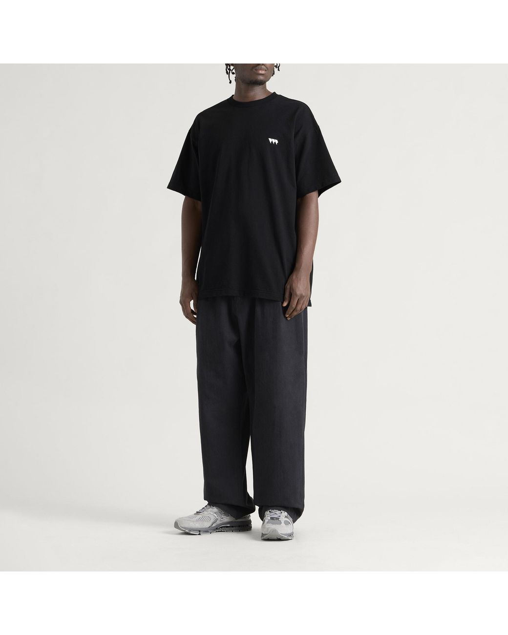 (w)taps Black Short Sleeve T-Shirt for men