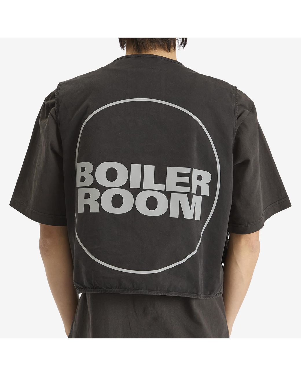 BOILER ROOM Multi Pocket Gilet in Black for Men | Lyst UK