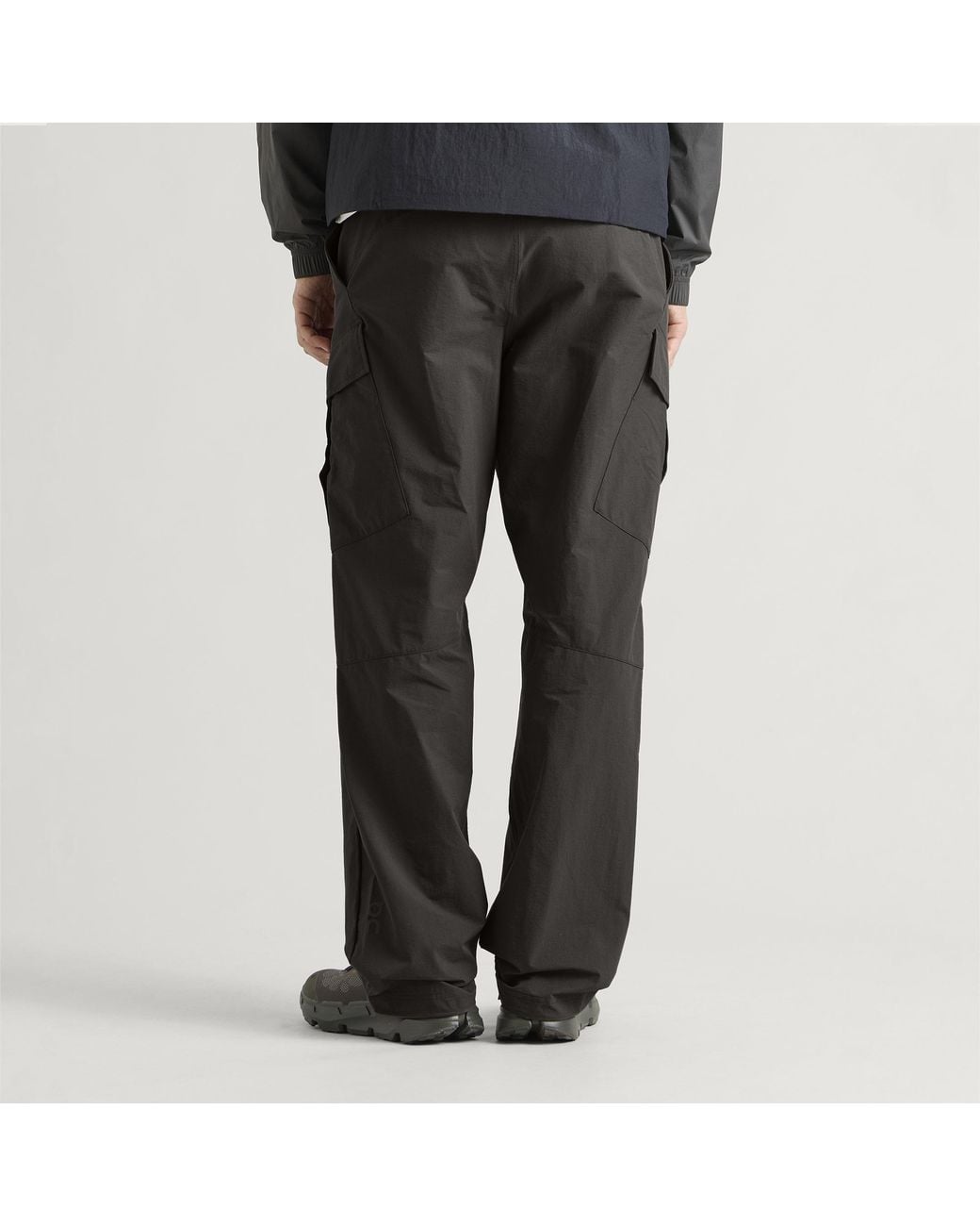 On Shoes Gray Trek Pants for men