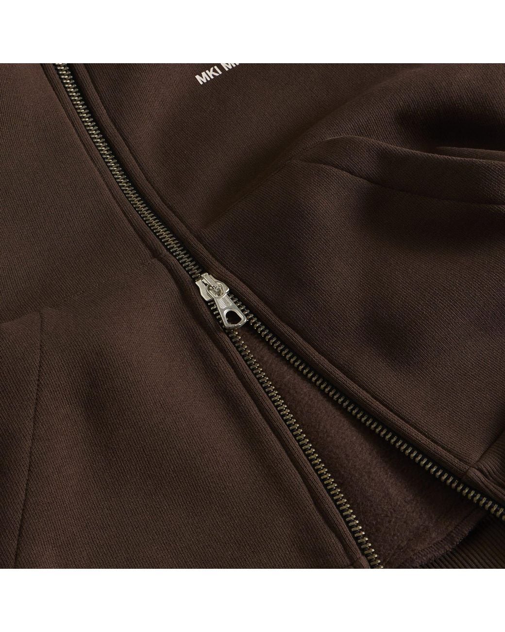 MKI Miyuki-Zoku Brown Uniform Zip Hoodie