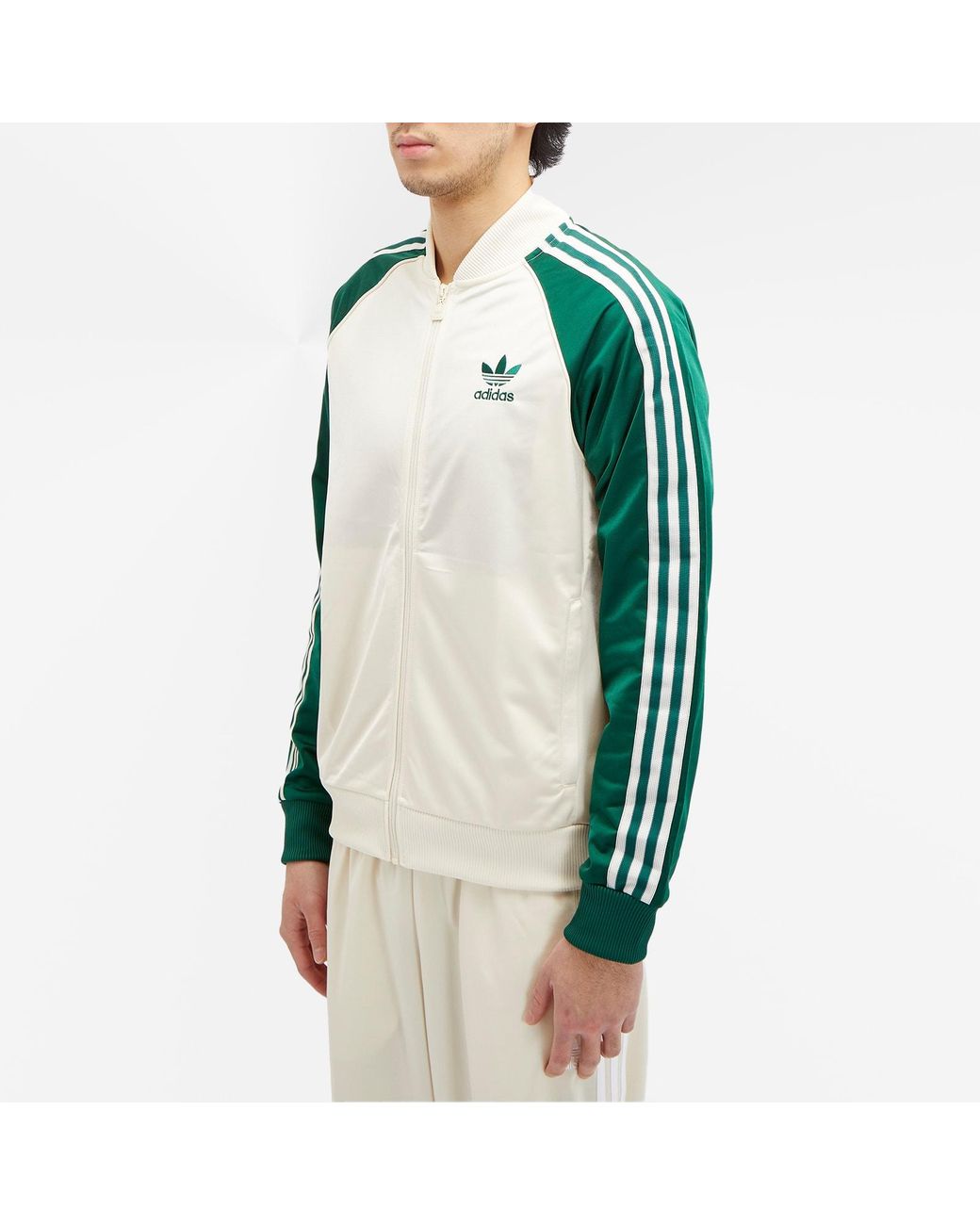 adidas Superstar Track Top in Green for Men | Lyst UK