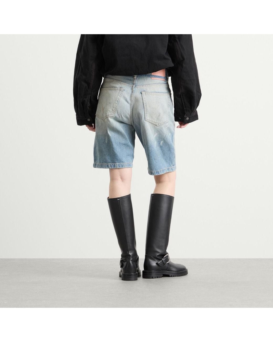 Acne Blue Roland Denim Shorts