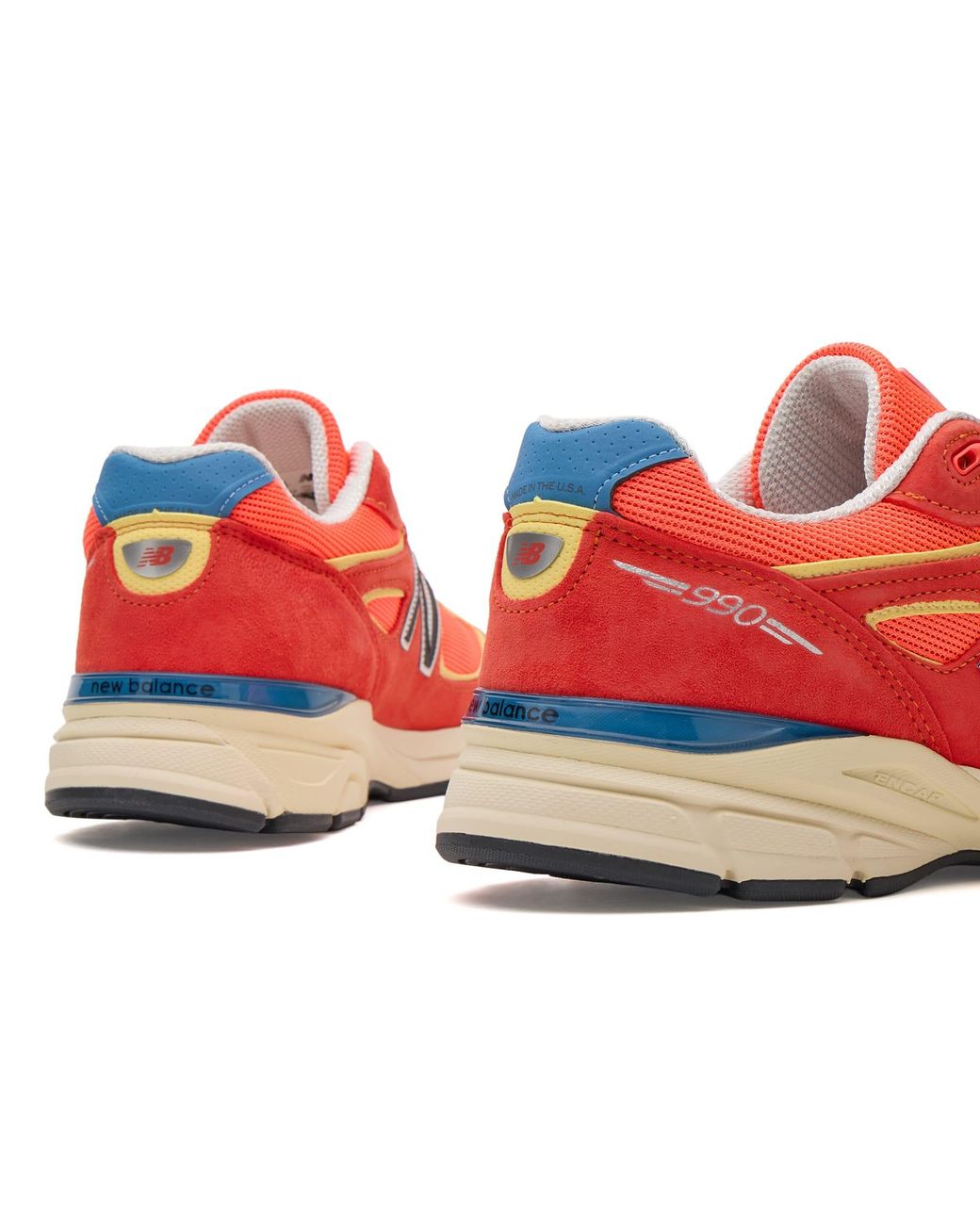 New Balance Red 990V4 Sneaker