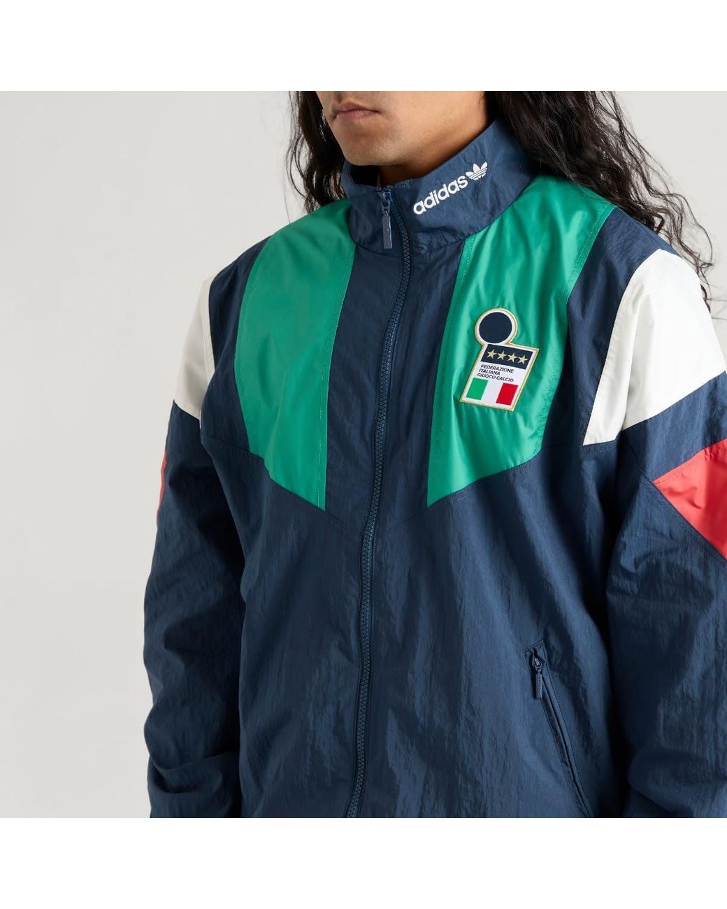 Adidas Blue Figc Eqt Track Top for men