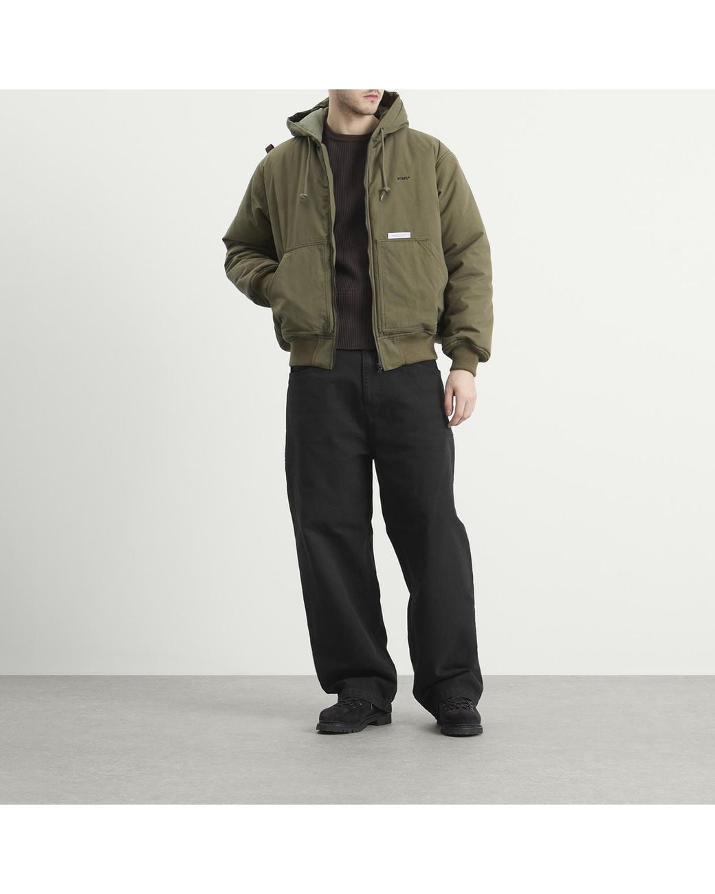 WTAPS Puff Doom Hooded Jacket in Green for Men | Lyst