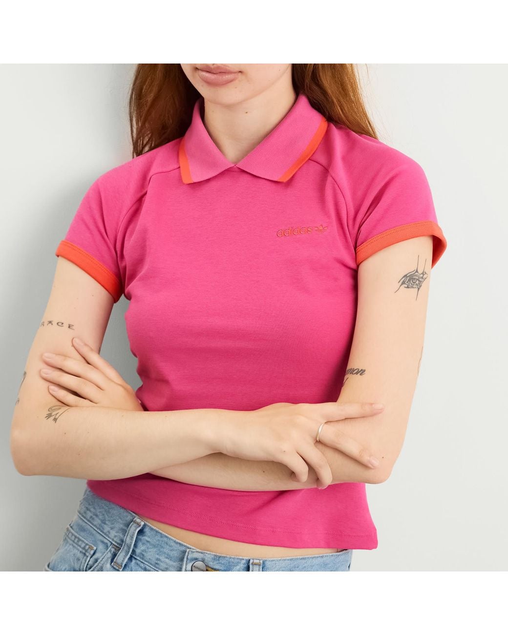 Adidas Pink Polo Shirt