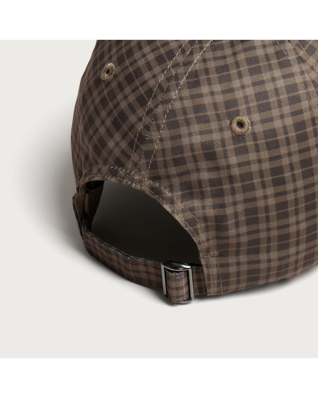 Umbro Brown Check Print Cap for men