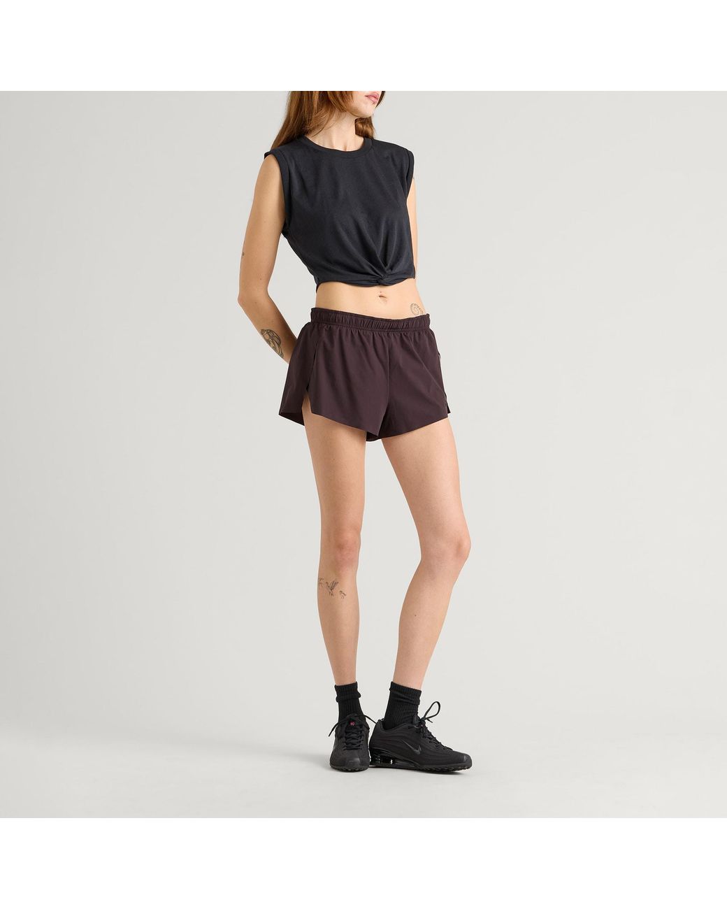 Nike Purple Skims Stretch Nylon Runner Shorts