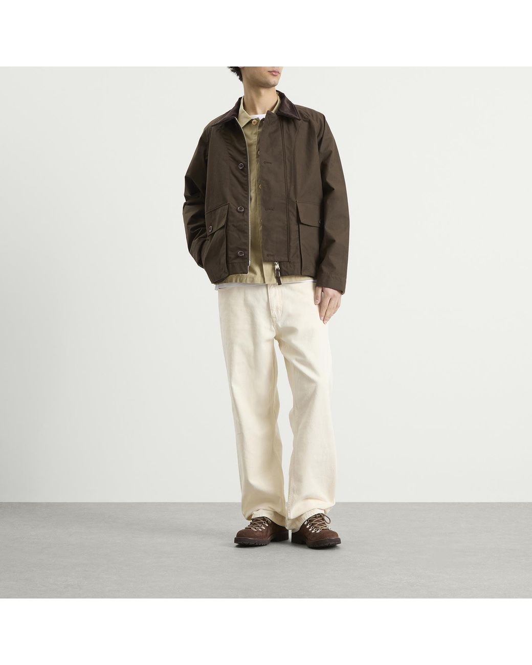 Norse Projects Green Holmen Wax Jacket for men