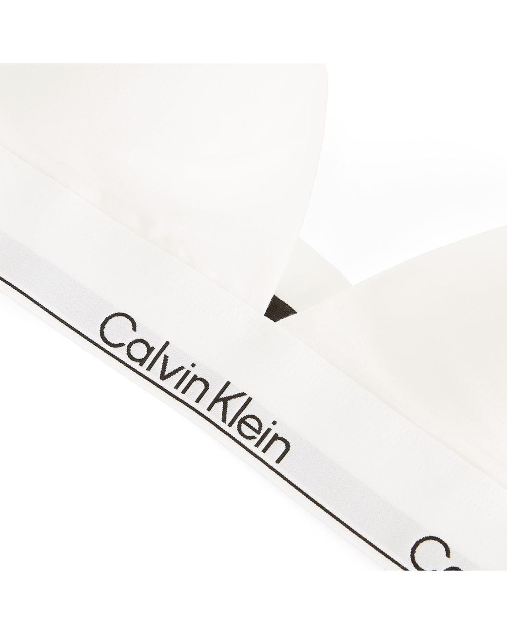 Calvin Klein White Icon Lightly Lined Triangle Bra