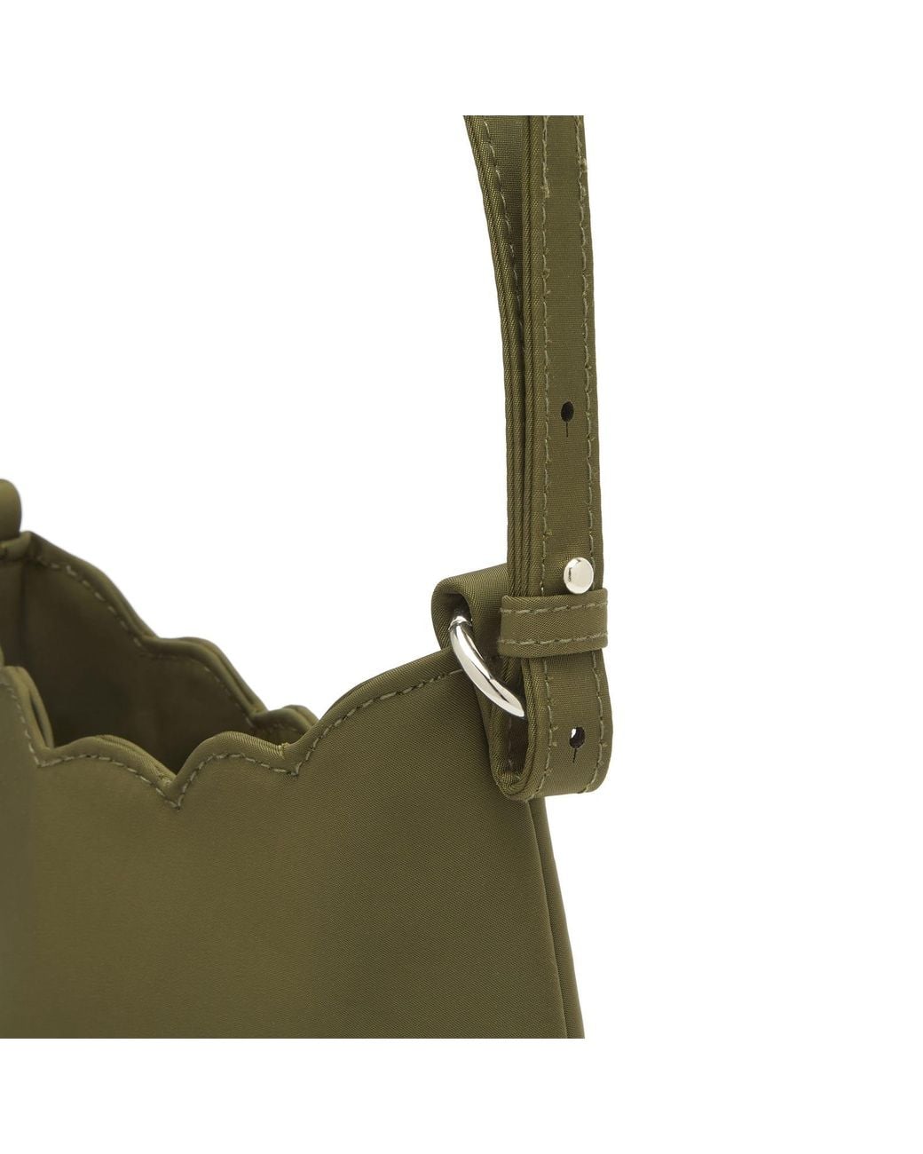 Damson Madder Green Heavy Satin Lorelai Bag