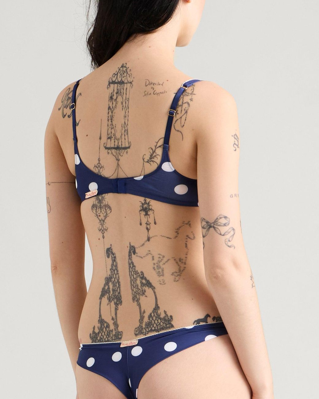 Fruity Booty Blue Polka Thong