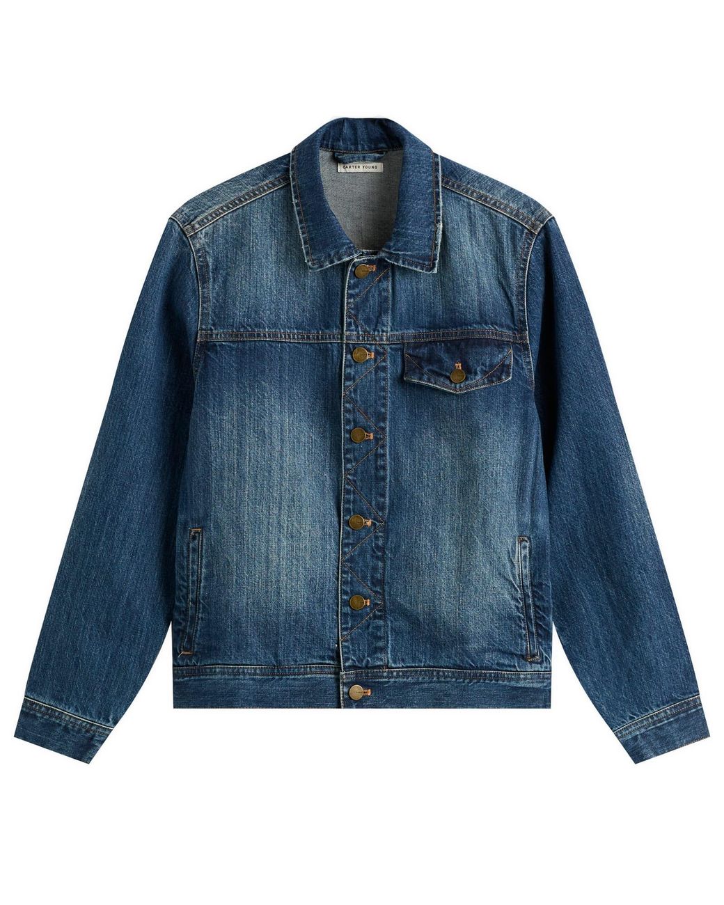 Carter Young Blue Arch Denim Jacket for men