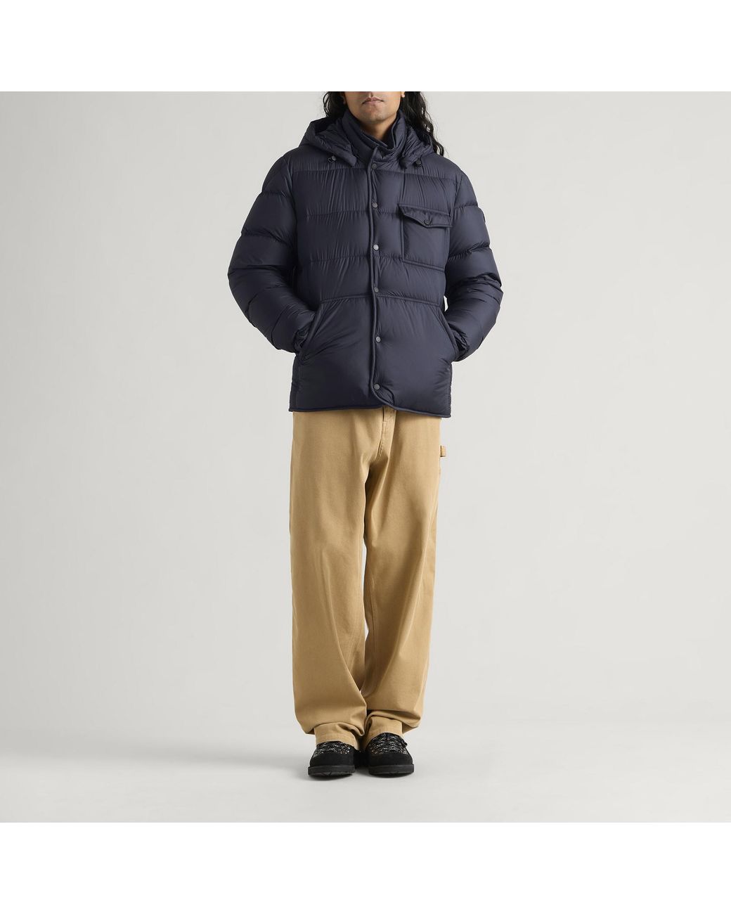 Moncler Blue Tygid Padded Jacket for men