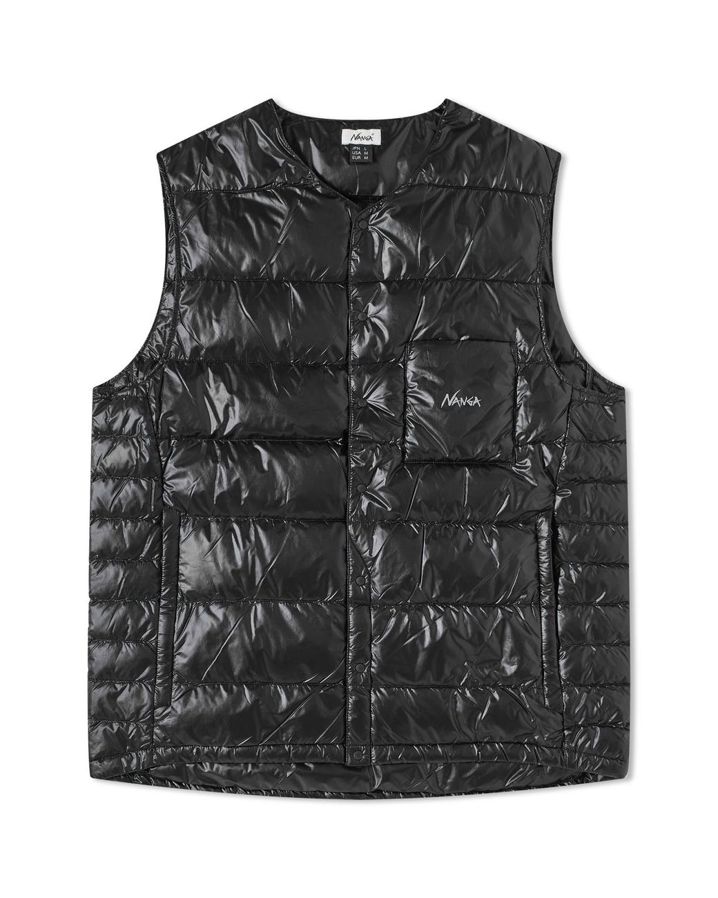 NANGA Inner Down Vest in Black for Men | Lyst