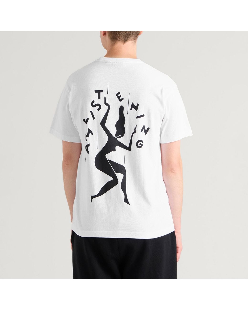 by Parra White Not Listening T-Shirt for men
