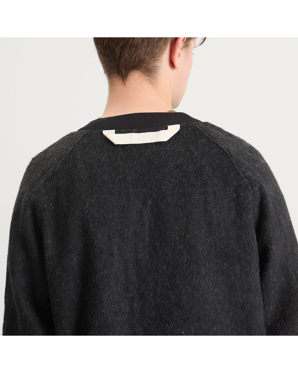 Merely Made Black Berkut Cardigan for men