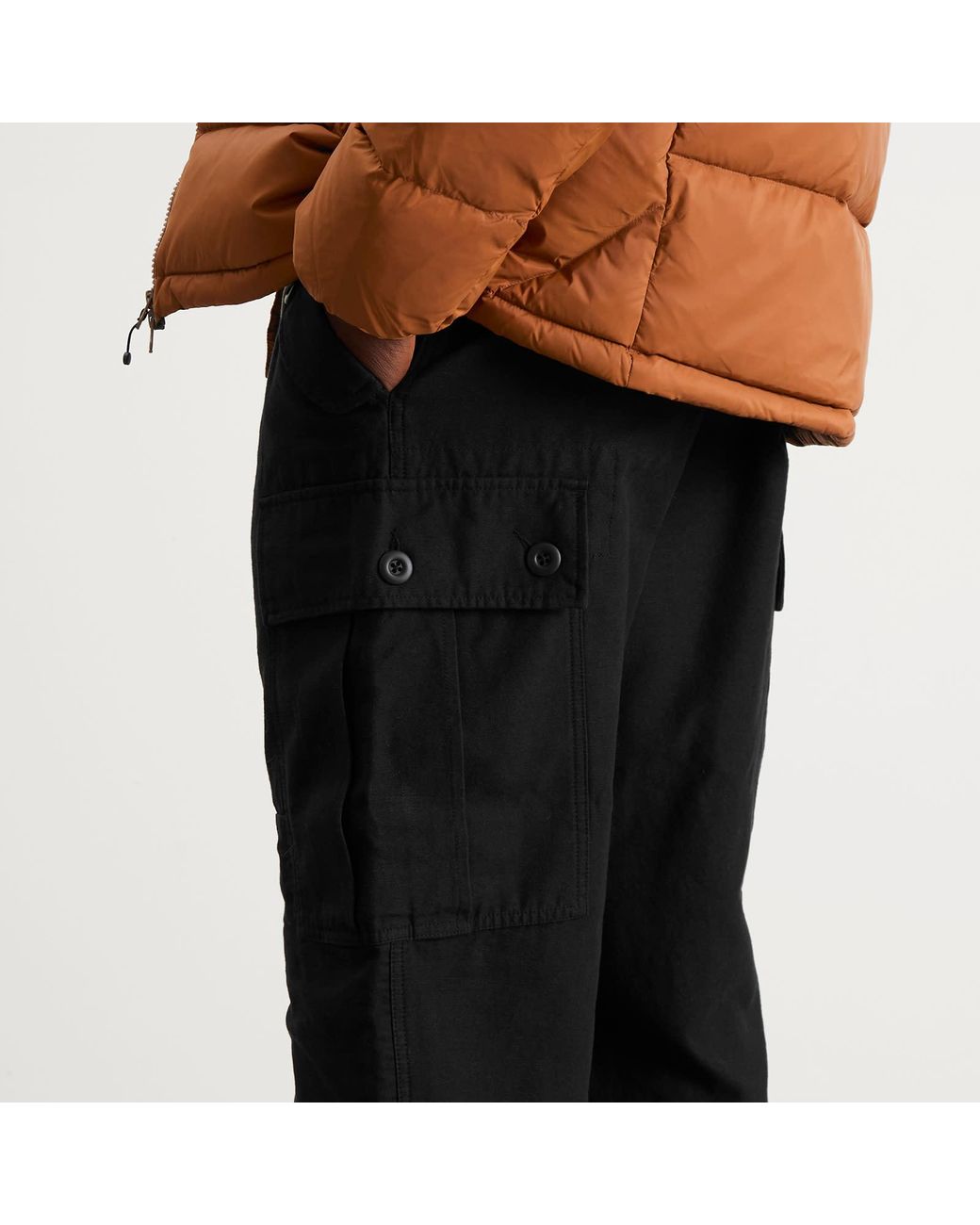 FRIZMWORKS Black Backsatin M65 Field Pants for men