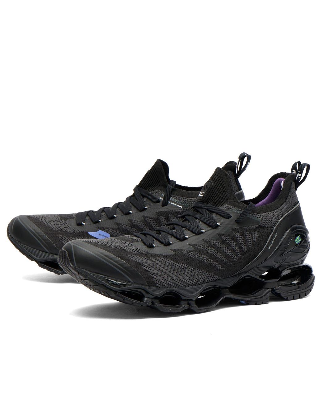 Mizuno Black X Magic Sick X Mita Wave Prophecy Sneaker for men