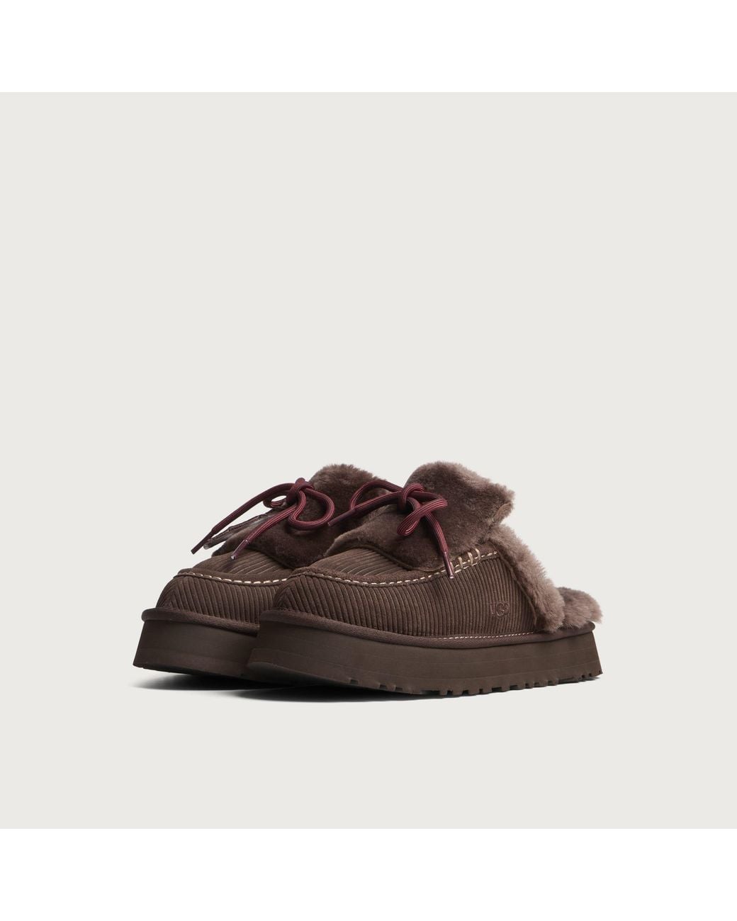 Ugg Brown Disquette Heritage Slipper