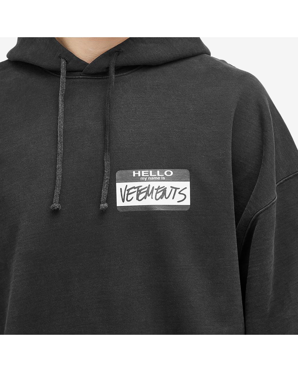 トップス VETEMENTS Hello my name is Hoodie Vetements Hello My Name Is Hoodie in Black for Men | Lyst Canada