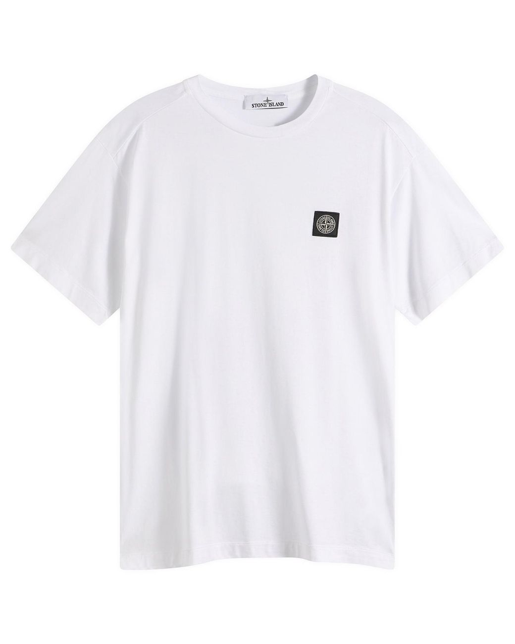 Stone Island White Patch Logo T-Shirt for men
