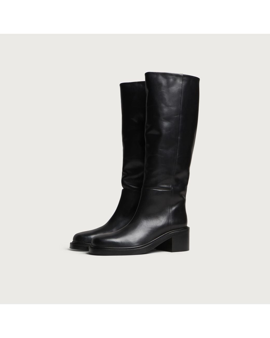 Aeyde Black Taito Block Heel Boots