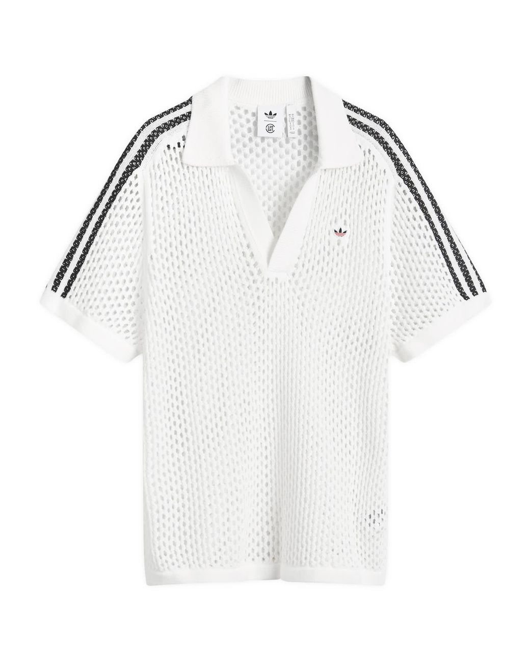 adidas CLOT CROCHET POLO CARBON （アディダス クロット