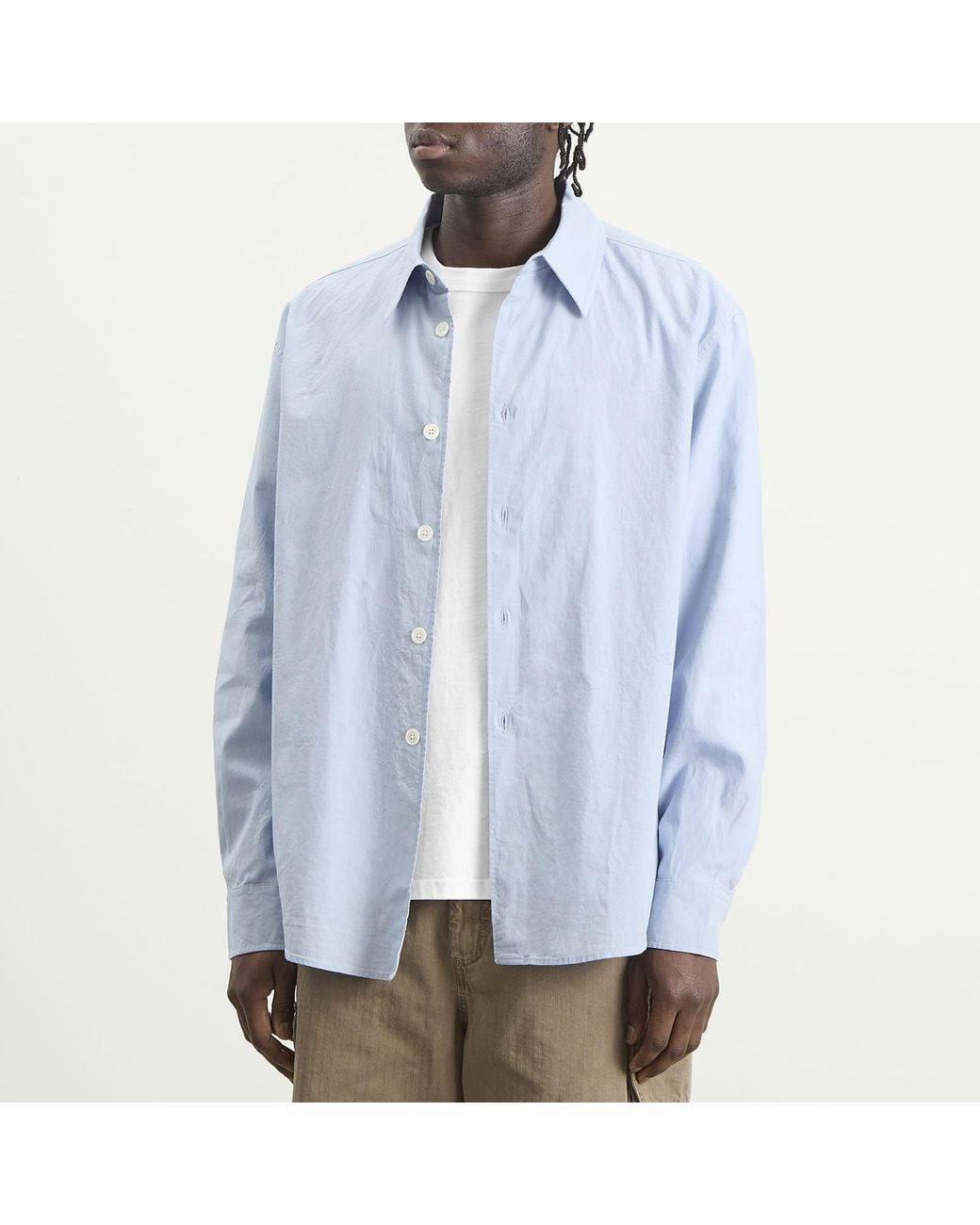 Our Legacy Blue Poplin Beyond Shirt for men