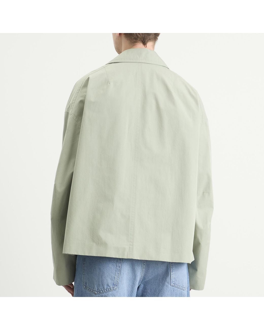 Dries Van Noten Green Washed Heavyweight Cotton Jacket for men