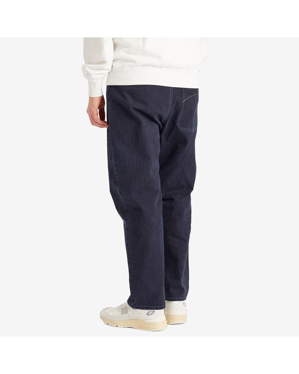 Folk Blue Barrel Leg Jean for men