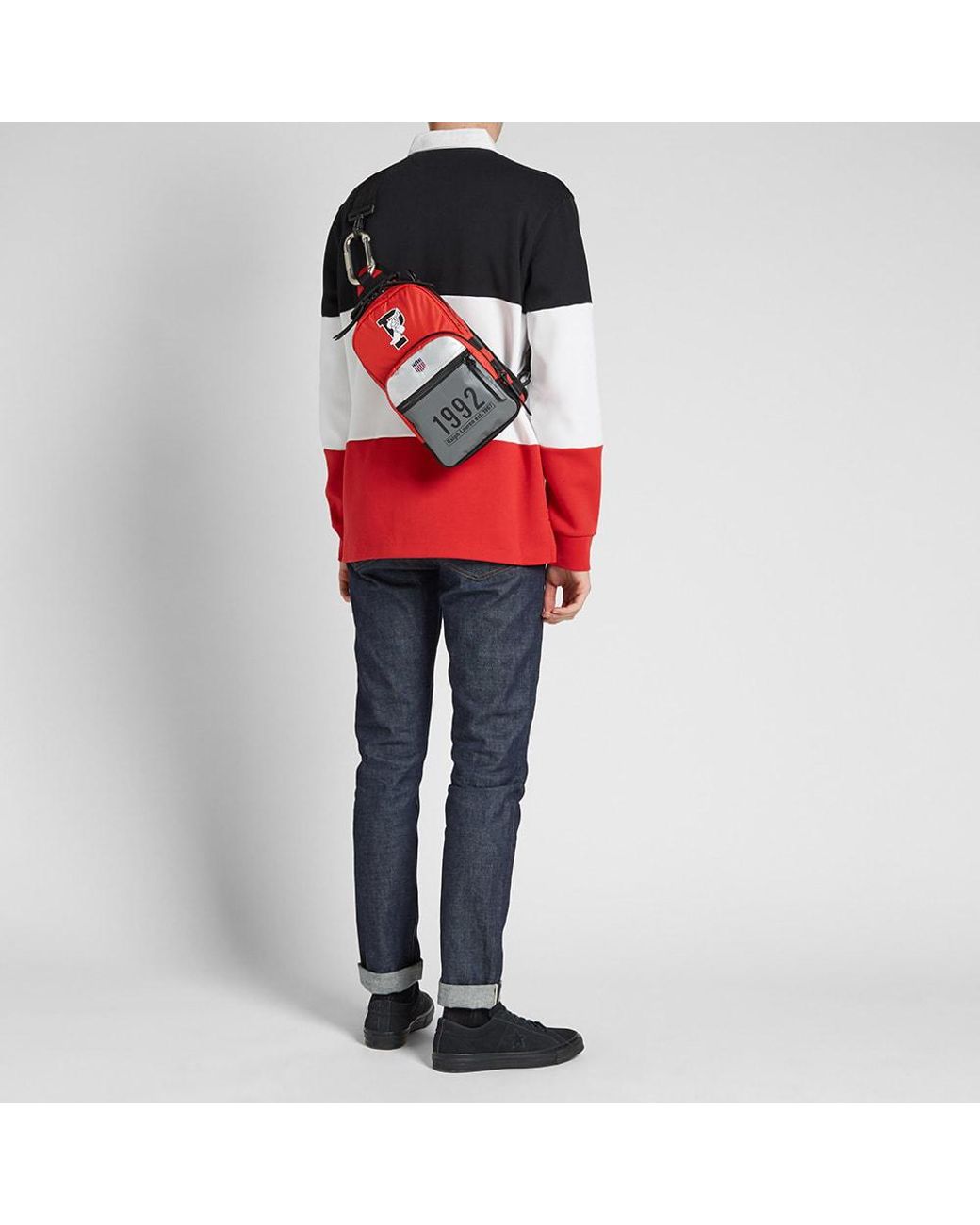 Polo Ralph Lauren Synthetic Stadium Cross-body Bag in Red for Men | Lyst