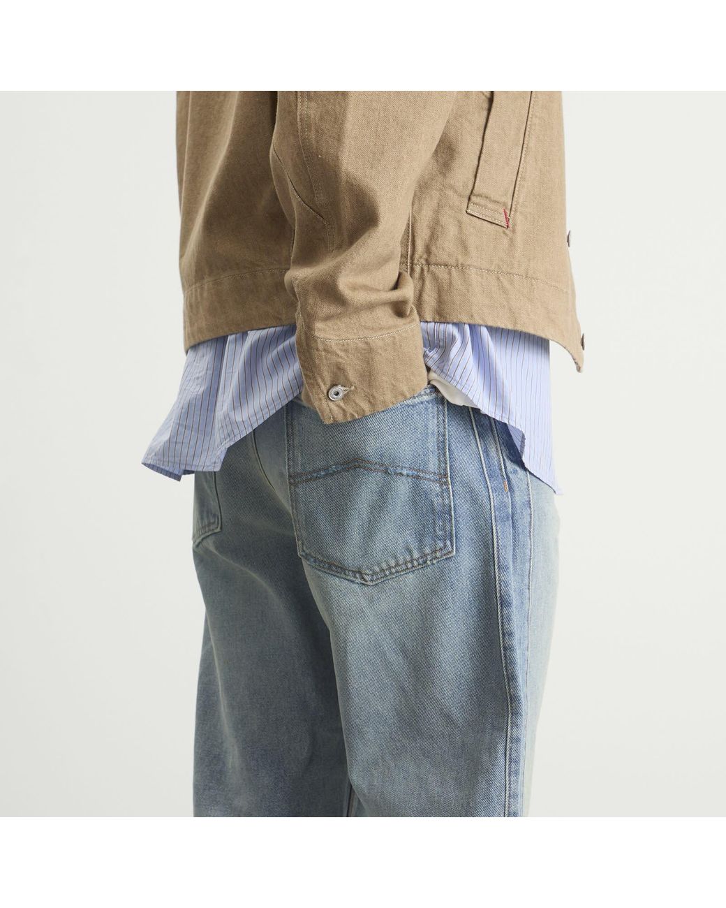 Rhude Blue Relaxed Traxedo Denim Jeans for men