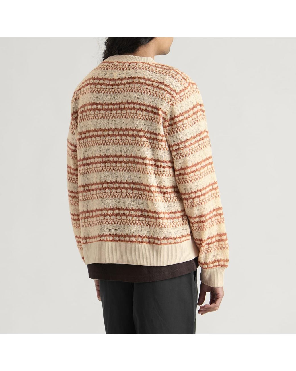 Corridor NYC Natural Pointelle Crewneck for men