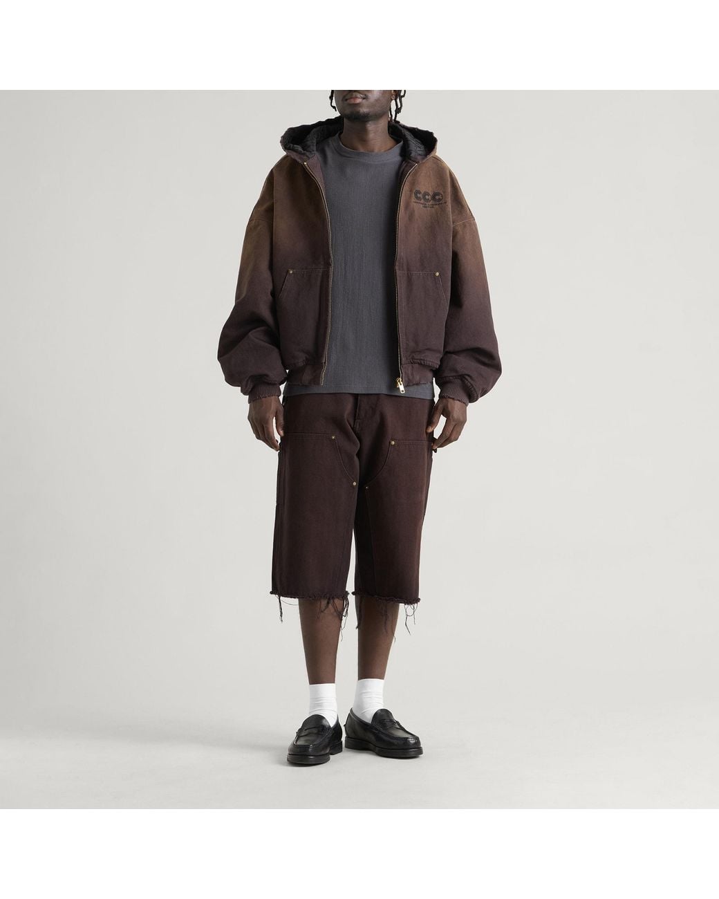 Willy Chavarria Black Workwear Carpenter Short for men